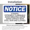Signmission Ethanol Extremely Flammable Avoid Breathing OSHA Notice Sign, Vinyl Decal, 10in W x 7in L, 2PK OS-2PACK-NS-D-710-L-12178 - alternate 4